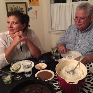 about to begin the meal