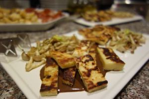 Grilled Chiesi cheese from Emerald Valley Artisans