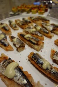 Escabeche sardines on a sourdough tomato marmalade torrija